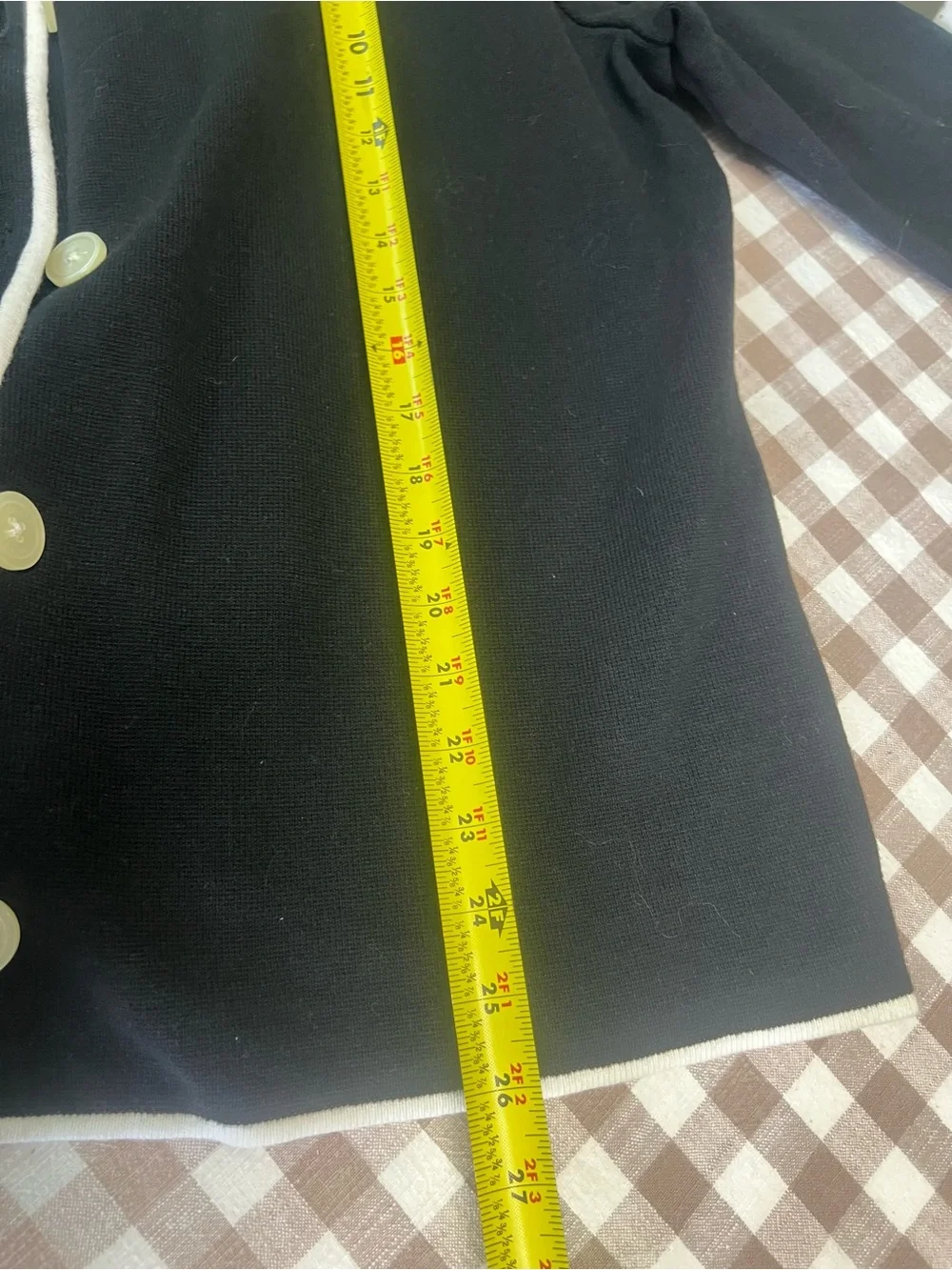 Chaps cardigan black